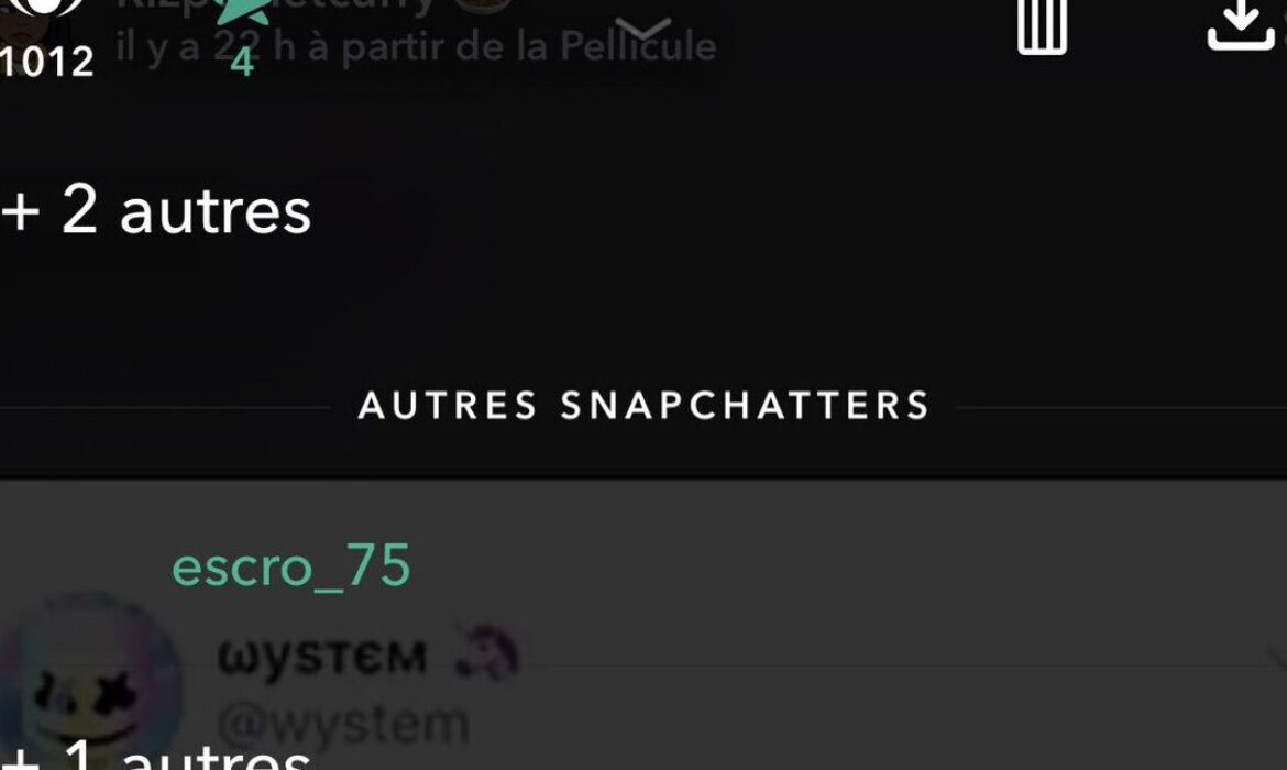 Que signifient les autres Snapchatters sur Snapchat ?
